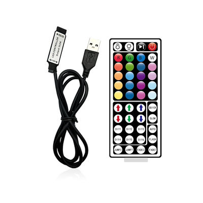 USB 5V привел ключевой регулятор в действие инфракрасн 44 удаленный для света прокладки СИД RGB