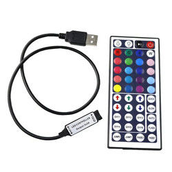 USB 5V привел ключевой регулятор в действие инфракрасн 44 удаленный для света прокладки СИД RGB