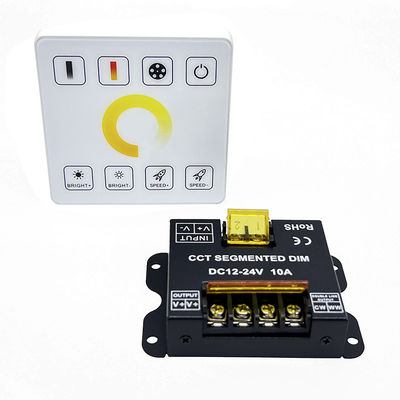 касание Rf двойной цветовой температуры DC 12V 24V затемнителя регулятора СИД 10A полное