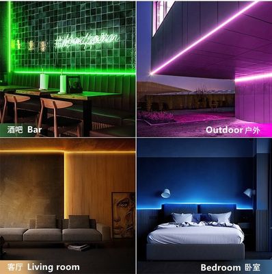 Свет прокладки 10ft СИД RGB управлением ПРИЛОЖЕНИЯ Bluetooth неоновый с 16 миллионов затемнителем цветов DIY