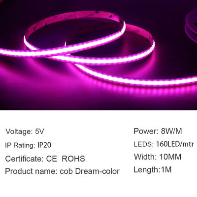 Multicolor свет прокладки гибкое мягкое 160LEDs/M УДАРА СИД IP20 для домашнего украшения