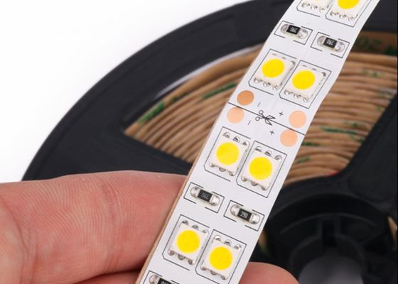 12В постоянного тока IP67 одноцветная светодиодная лента 5050 двойной ряд 120LED