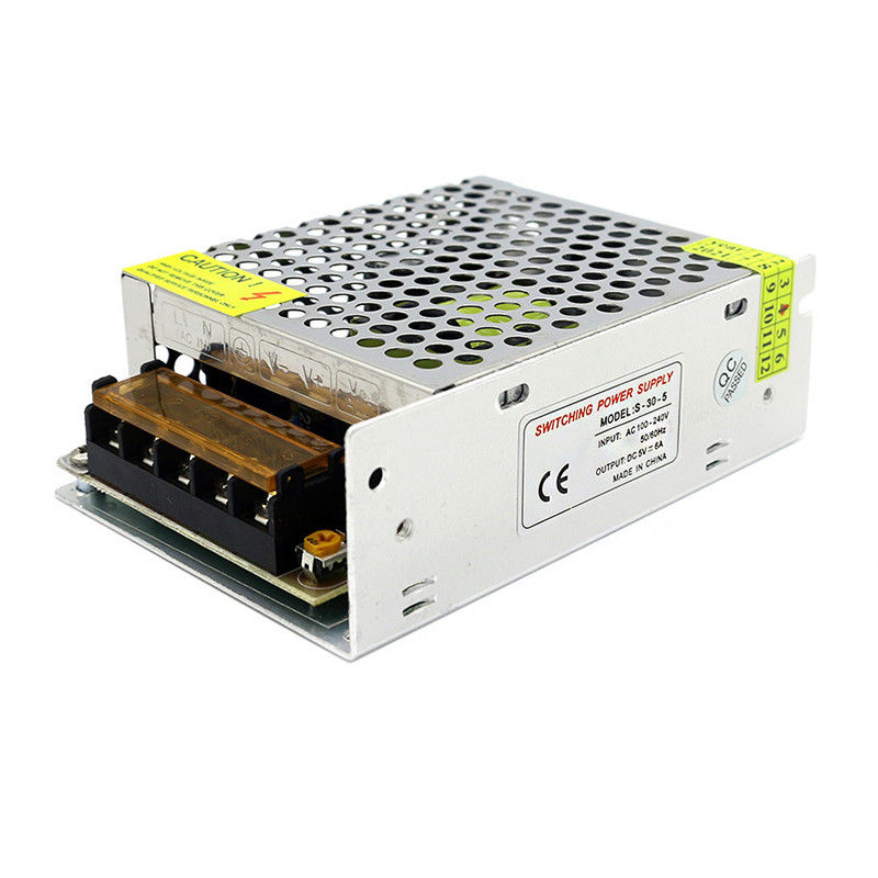AC 110V 220V электропитания 30W 5V переключая к DC 5V 6A для трансформатора водителя СИД