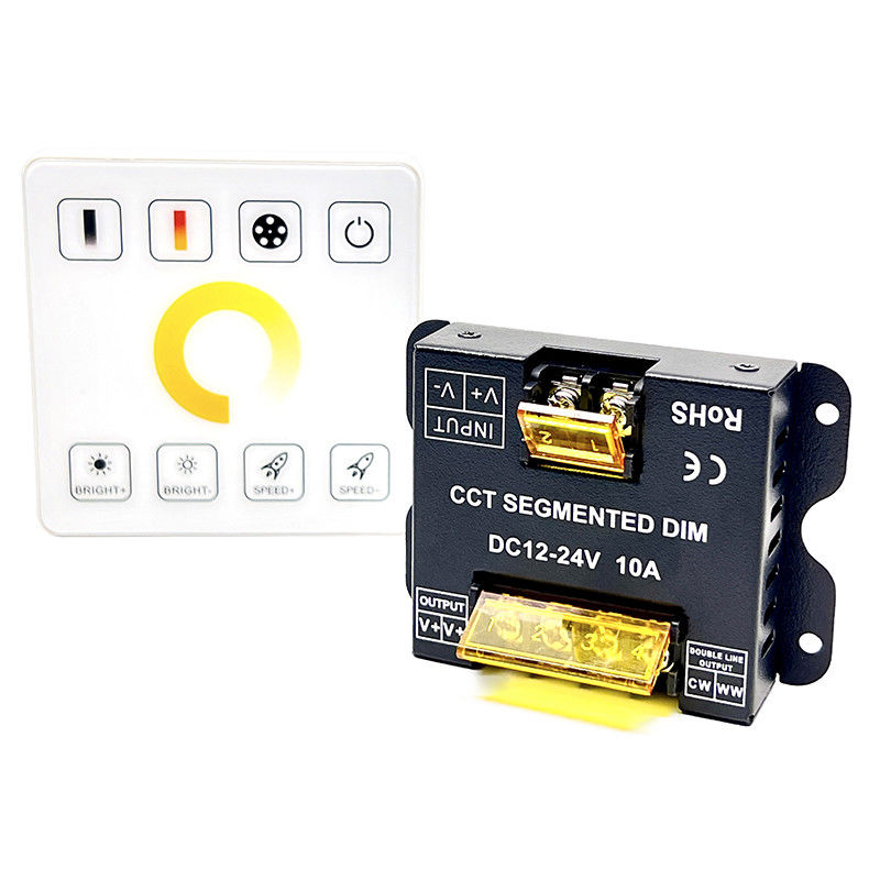 касание Rf двойной цветовой температуры DC 12V 24V затемнителя регулятора СИД 10A полное