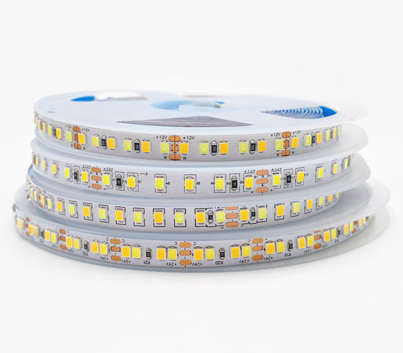 Прокладка 180LEDs/M СИД цветовой температуры цвета двойника CCT регулируемая для декоративного освещения