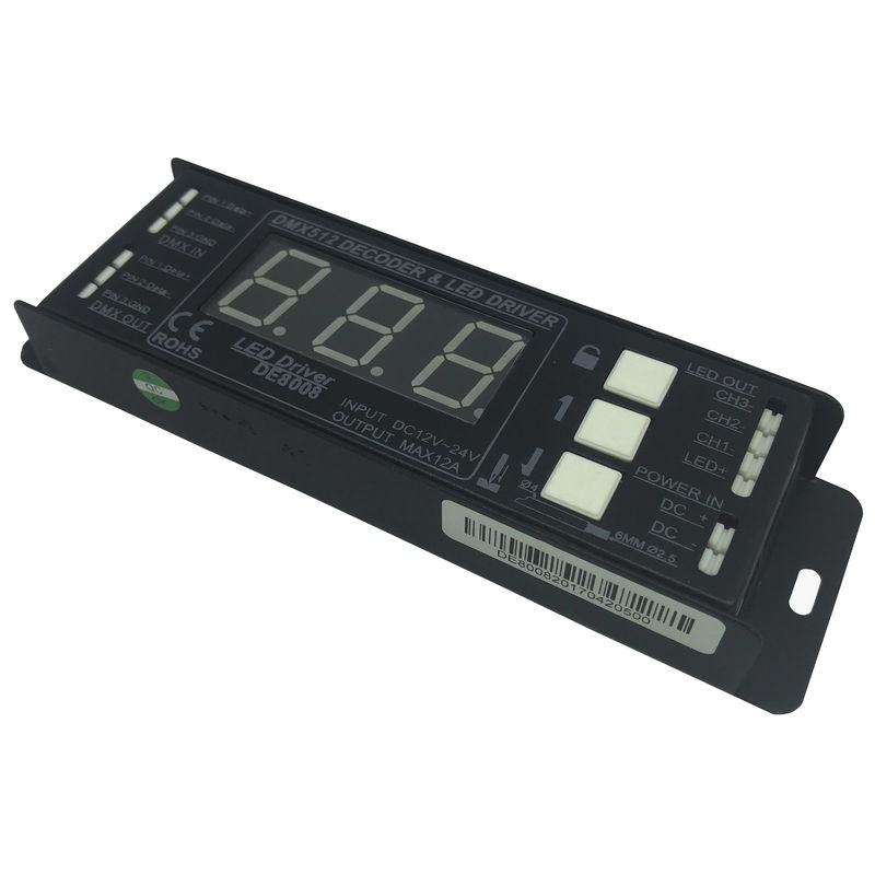 Дешифратор СИД DMX канала RGB 3, регулятор 12V СИД DMX512 для света прокладки СИД