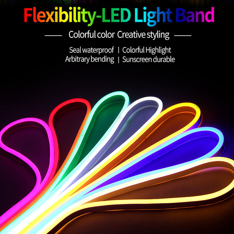Прокладка приведенная приведенная света прокладки PVC Dc 12v 600leds 6*12mm неоновая водоустойчивая гибкая светлая