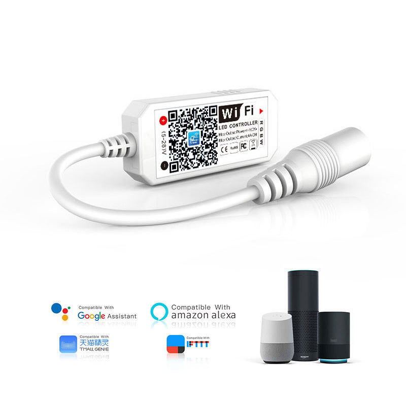 3 канала LED RGB WIFI контроллер совместим с Android IOS Alexa Google Intelligent Беспроводное управление