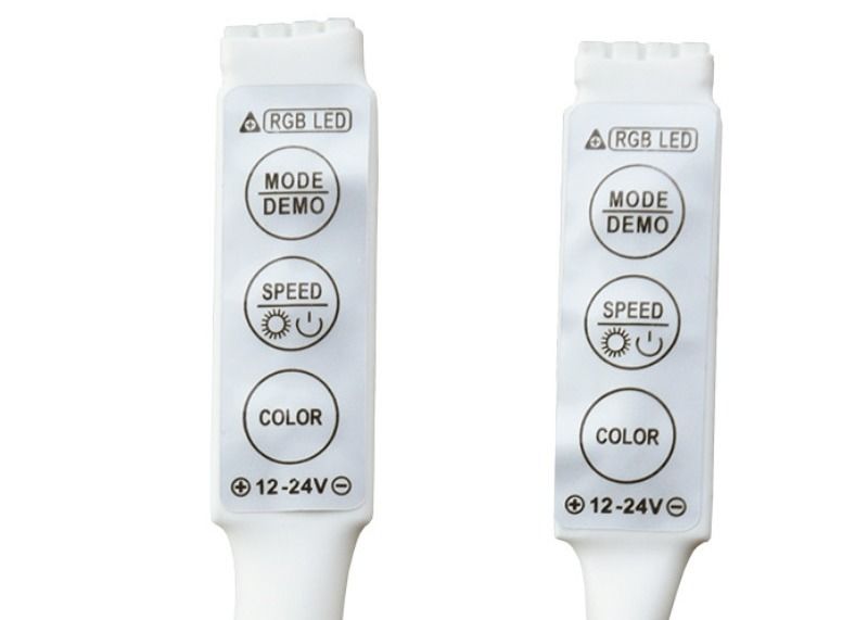 DC 5-24V LED мини-контроллер 3 канала для RGB светодиодных полос