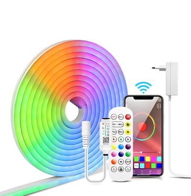 Свет прокладки 10ft СИД RGB управлением ПРИЛОЖЕНИЯ Bluetooth неоновый с 16 миллионов затемнителем цветов DIY
